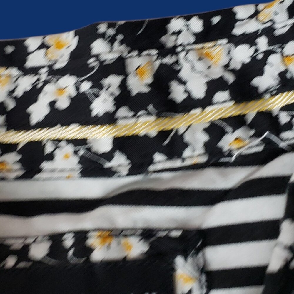 Cactus Man By Ricky Singh MensFloral Button Down Shirt Blk/Wht Large - Picture 6 of 12